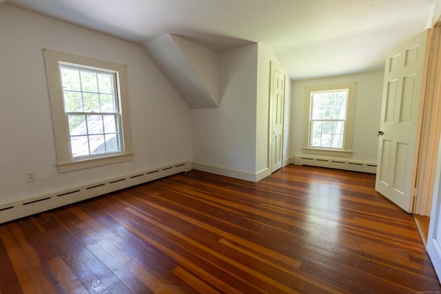 121 Warren Ave, Groton, CT 06355 - additional living space with a baseboard radiator, plenty of natural light, and wood-type flooring