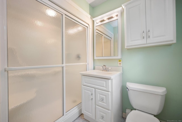 26 Dale Rd, Trumbull, CT 06611 - bathroom with a stall shower, vanity, and toilet
