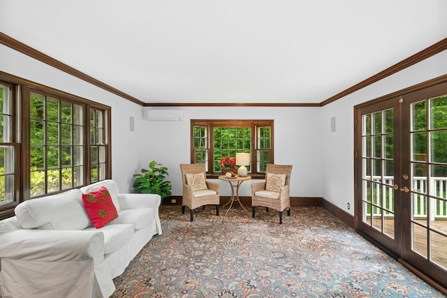 1111 Merwins Ln, Fairfield, CT 06824 - sunroom / solarium featuring french doors and healthy amount of natural light