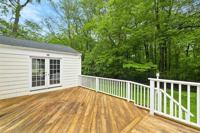 1111 Merwins Ln, Fairfield, CT 06824 - wooden deck featuring french doors