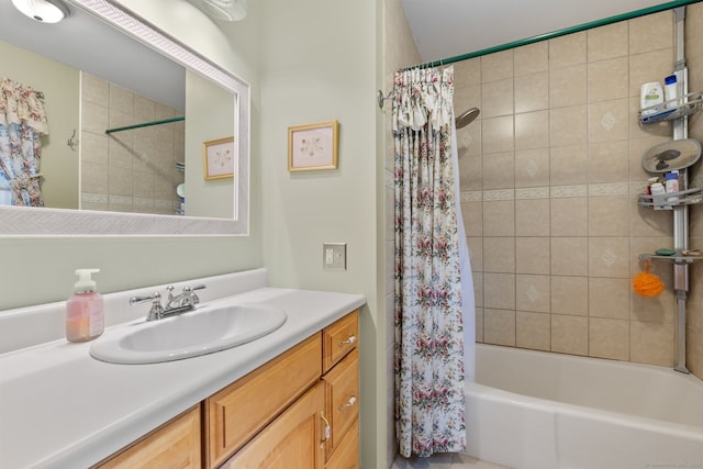 39 Munn Rd, Southbury, CT 06488 - bathroom with vanity and shower / tub combo with curtain