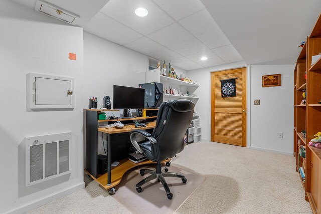 39 Munn Rd, Southbury, CT 06488 - carpeted office space featuring recessed lighting, baseboards, and a drop ceiling