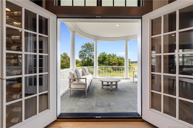 66 High St Unit 17, Guilford, CT 06437 - doorway to outside with stone finish flooring
