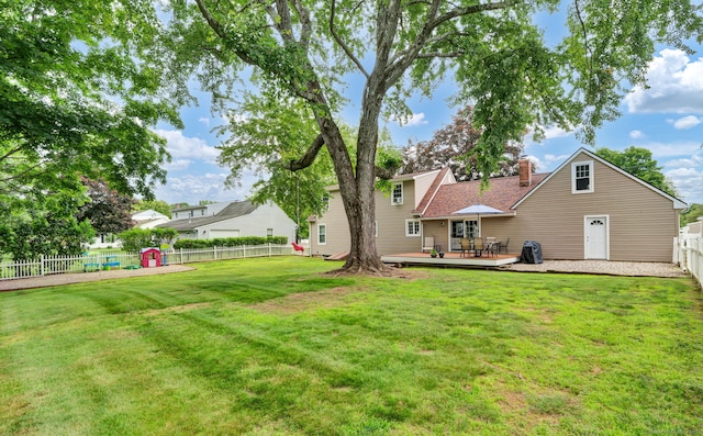 47 Edrow Rd, Bristol, CT 06010 - fenced backyard featuring a deck