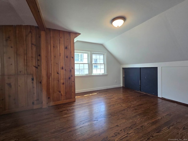 28 S Highland St, West Hartford, CT 06119 - additional living space with wood finished floors, lofted ceiling, and baseboards