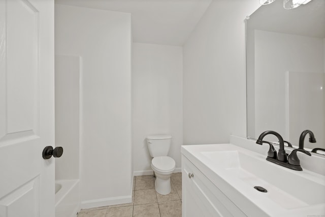 23 Shadybrook Ln, Waterbury, CT 06706 - bathroom with vanity, tile patterned floors, and shower / washtub combination