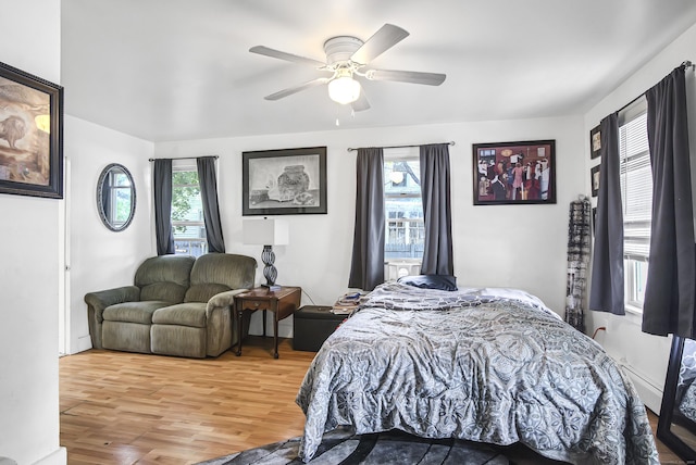 165 Connecticut Ave, New London, CT 06320 - bedroom with wood finished floors and ceiling fan