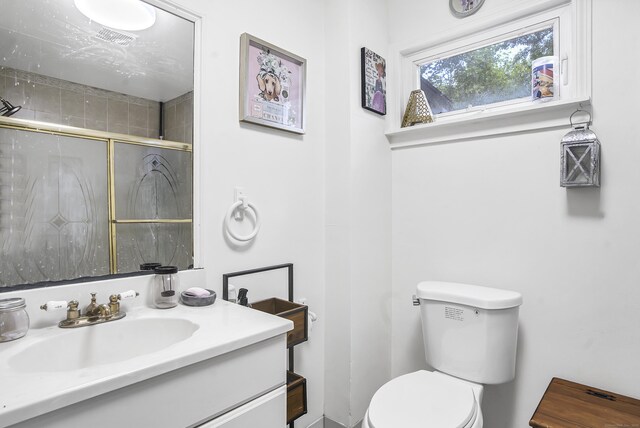 165 Connecticut Ave, New London, CT 06320 - full bath with toilet, vanity, and an enclosed shower