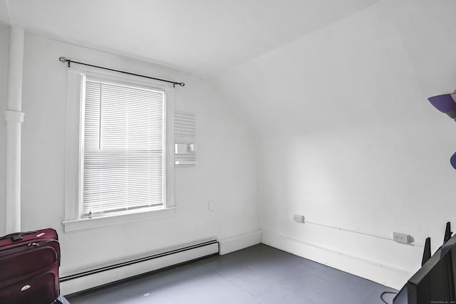 165 Connecticut Ave, New London, CT 06320 - bonus room featuring a baseboard heating unit and vaulted ceiling