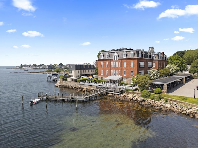 25 Orchard St Unit 14, Stonington, CT 06378 - water view with a boat dock