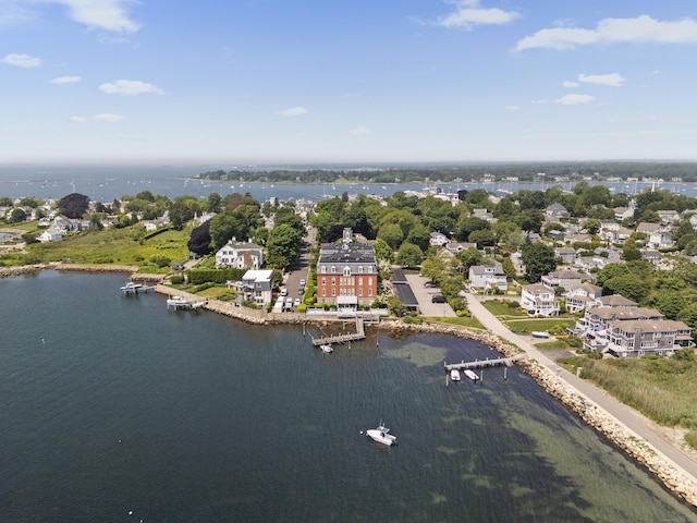 25 Orchard St Unit 14, Stonington, CT 06378 - aerial overview of property's location featuring a nearby body of water