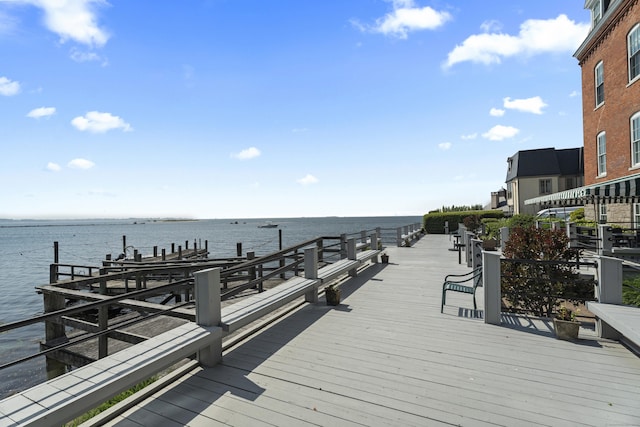 25 Orchard St Unit 14, Stonington, CT 06378 - dock featuring a water view