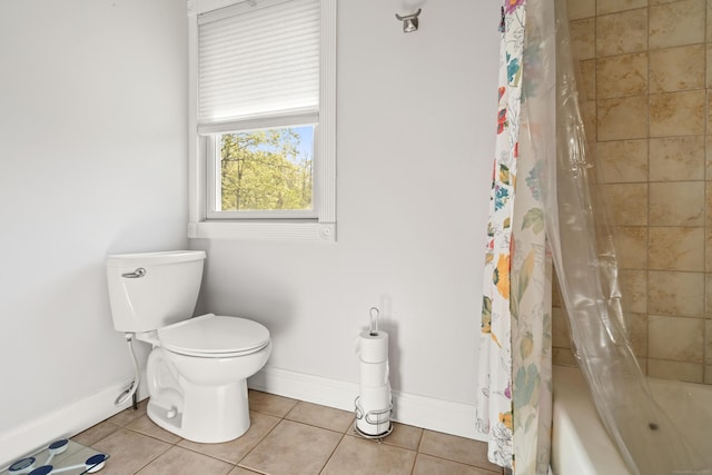 2 Pine Hill Rd, New Fairfield, CT 06812 - full bath featuring baseboards, tile patterned floors, toilet, and shower / bath combination with curtain