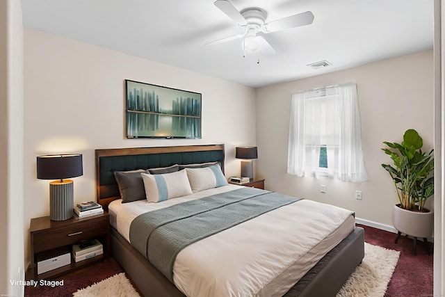 142 Summit St Unit 142, Norwich, CT 06360 - carpeted bedroom with baseboards and ceiling fan