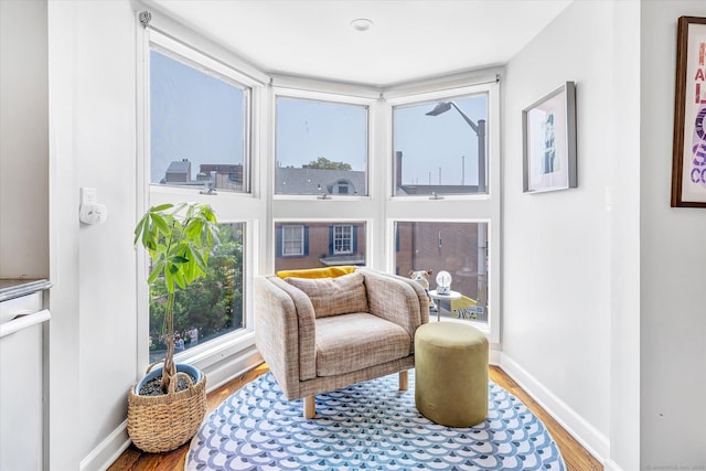 40 Temple Ct Unit 40, New Haven, CT 06511 - living area featuring wood finished floors and baseboards