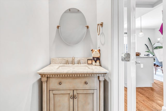40 Temple Ct Unit 40, New Haven, CT 06511 - bathroom with wood finished floors and vanity