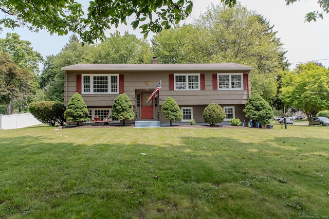 498 Long Hill Ave, Shelton, CT 06484 - bi-level home with a chimney