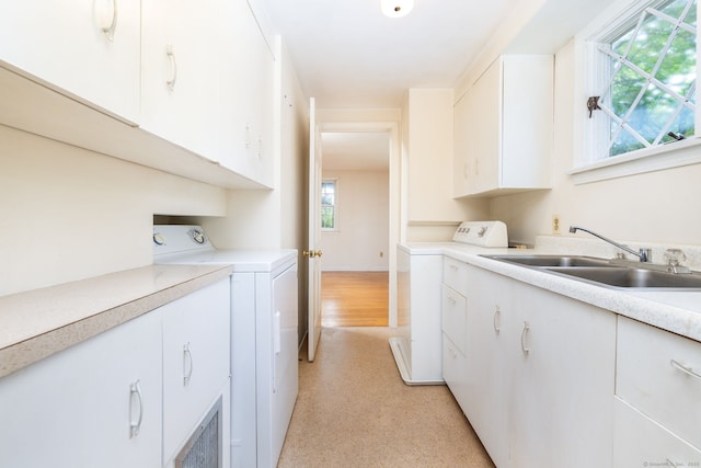 10 Laurel Glen Dr, East Hampton, CT 06424 - laundry room with cabinet space and washing machine and dryer