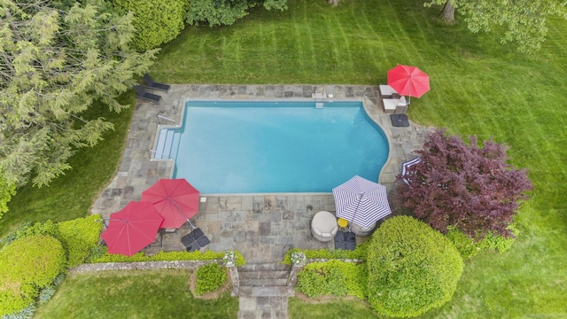 22 Douglas Dr, Norwalk, CT 06850 - drone / aerial view of a pool