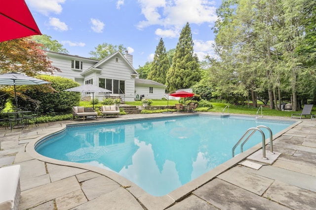 22 Douglas Dr, Norwalk, CT 06850 - outdoor pool featuring a patio area