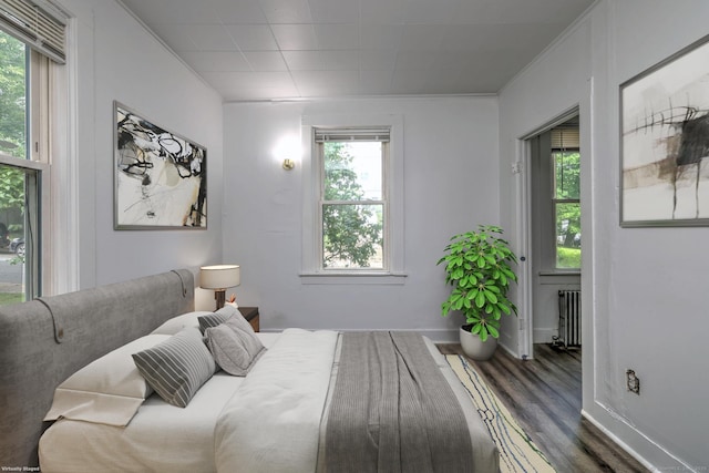 9 Woodland St, Vernon, CT 06066 - bedroom with radiator heating unit and wood finished floors