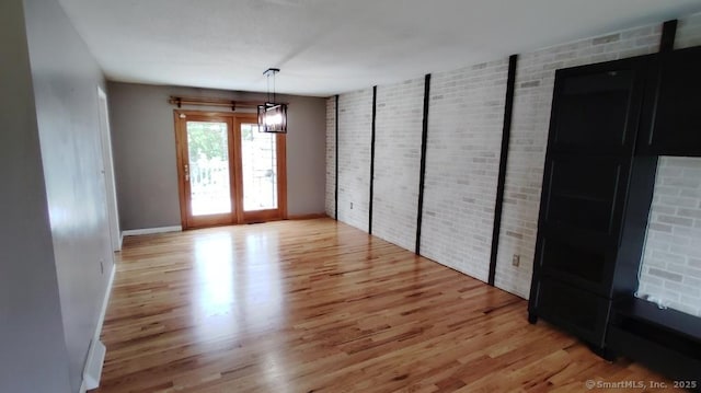 71 Sentinel Hill Rd, North Haven, CT 06473 - spare room featuring light wood finished floors and french doors