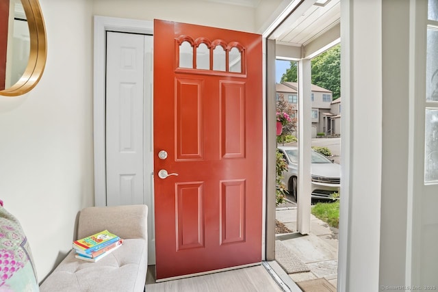 47 Lambert Cmn Unit 47, Wilton, CT 06897 - entryway with wood finished floors