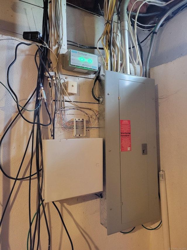 26 King St, Shelton, CT 06484 - utility room featuring electric panel