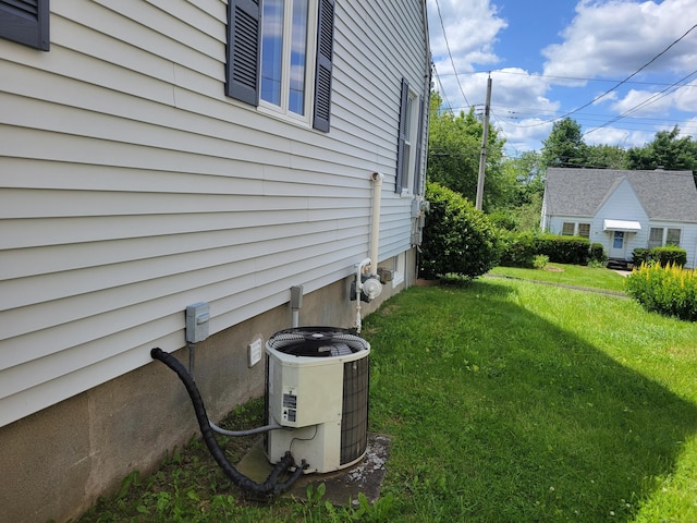 26 King St, Shelton, CT 06484 - view of grassy yard with central air condition unit