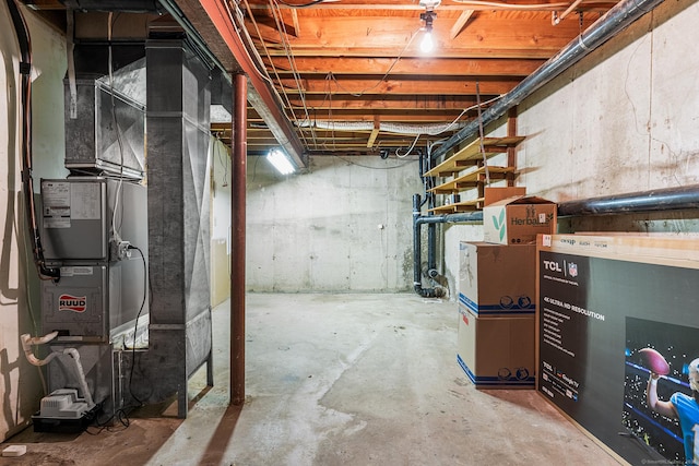 3 Clemens Ct Unit 3, Rocky Hill, CT 06067 - unfinished basement featuring heating unit