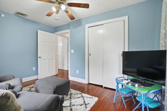8 Palmer Ln, Oxford, CT 06478 - living area with ceiling fan and wood-type flooring