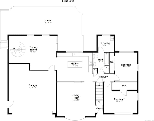 8 Palmer Ln, Oxford, CT 06478 - view of property floor plan