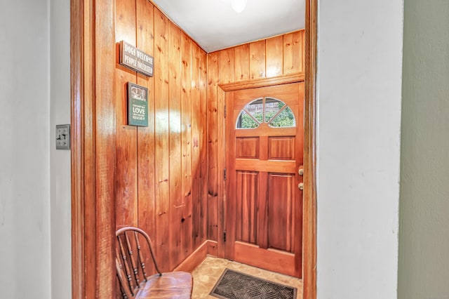 103 Mount Pleasant St, Derby, CT 06418 - entrance foyer with wood walls