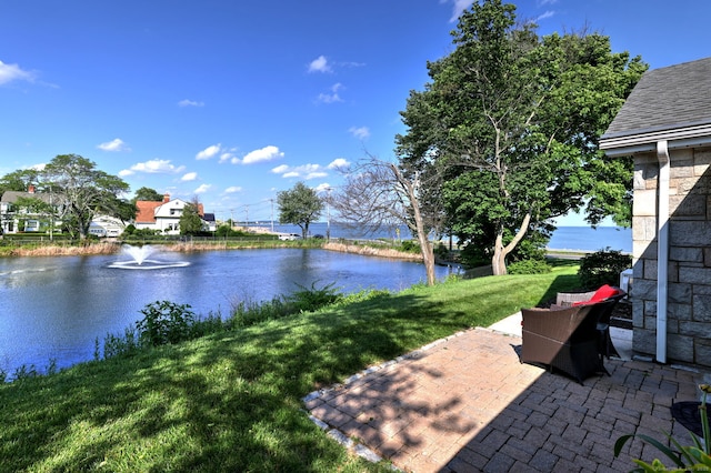 660 Ocean Ave, West Haven, CT 06516 - view of patio / terrace with a water view