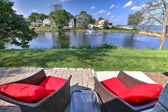 660 Ocean Ave, West Haven, CT 06516 - view of patio featuring a water view