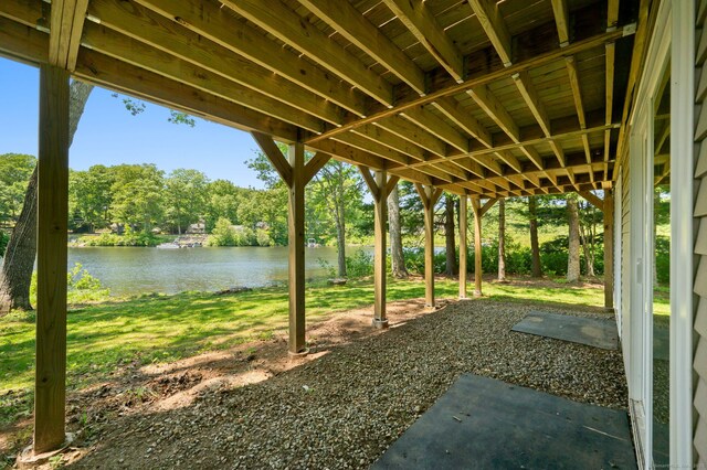 15 Fedus Dr, East Haddam, CT 06415 - view of grassy yard featuring a water view and view of scattered trees