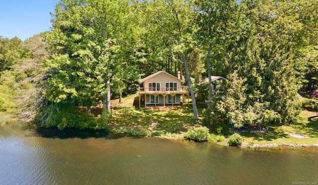 15 Fedus Dr, East Haddam, CT 06415 - view of subject property featuring a large body of water and a heavily wooded area