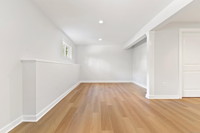 156 Apache Ln Unit A, Stratford, CT 06614 - bonus room featuring light wood-style flooring, baseboards, and recessed lighting