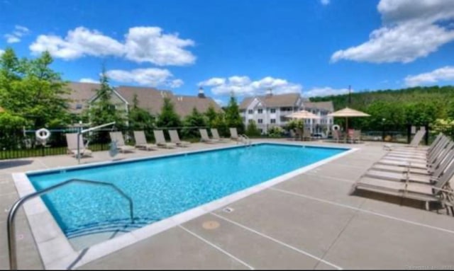 156 Apache Ln Unit A, Stratford, CT 06614 - community pool with a patio
