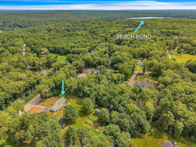 566 Beach Pond Rd, Voluntown, CT 06384 - drone / aerial view of a forest