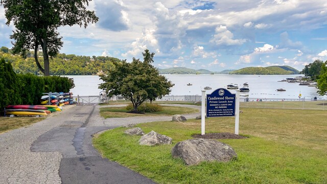 70 S Lake Shore Dr, Brookfield, CT 06804 - view of asphalt road with a water view