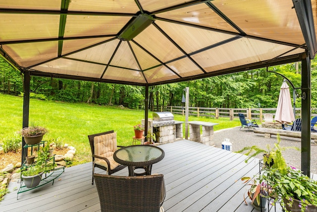 133 Hoop Pole Hill Rd, Woodbury, CT 06798 - wooden deck with a gazebo