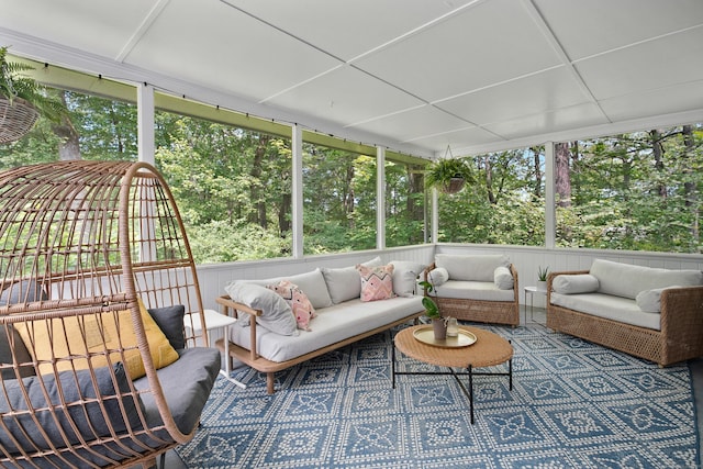 68 Blue Spruce Cir, Weston, CT 06883 - sunroom / solarium featuring outdoor lounge area and healthy amount of natural light