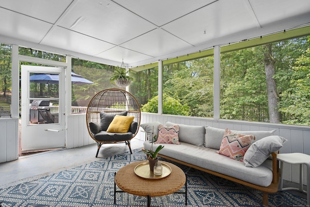 68 Blue Spruce Cir, Weston, CT 06883 - sunroom with healthy amount of natural light and outdoor lounge area