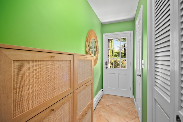 68 Blue Spruce Cir, Weston, CT 06883 - doorway to outside with light tile patterned flooring and baseboards