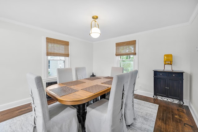 8 Wild Rose Pl, Waterford, CT 06385 - dining space with crown molding, wood finished floors, and baseboards
