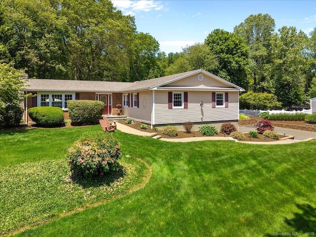 452 Burnt Plains Rd, Milford, CT 06461 - ranch-style home featuring a front yard