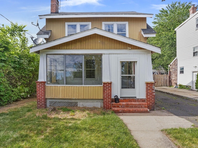1 Raymond Ter, Norwalk, CT 06855 - view of front of property featuring entry steps and a chimney