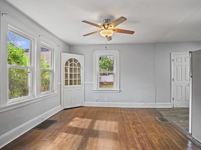 1 Raymond Ter, Norwalk, CT 06855 - unfurnished room with wood finished floors and ceiling fan