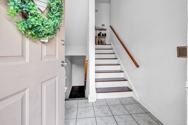 196 New Haven Ave Unit 322, Derby, CT 06418 - staircase with tile patterned flooring